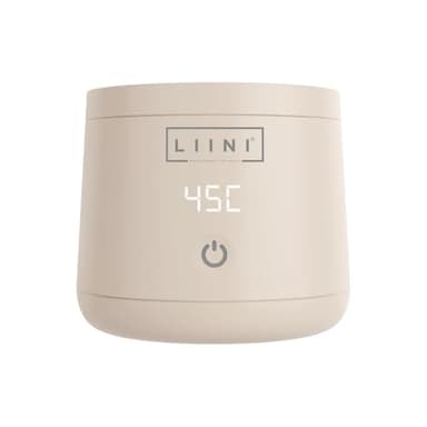 LIINI® 3.0 PRO Flaschenwärmer beige – 75W Schnellwärmer, 11’400mAh Akku, Warmhaltefunktion 37–50°C, USB-C Schnellladen (90 Min.), hygienischer Drehdeckel, BPA-frei & CE/RoHS
