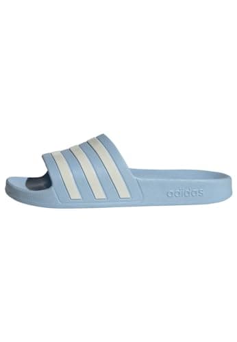 adidas Damen Adilette Aqua Slides, Glow Blue/Zero Metalic/Zero Metalic, 37 EU