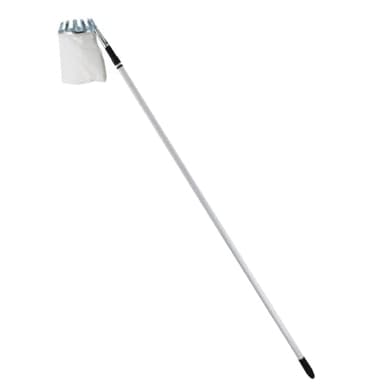 Rekord Obstpflücker mit Teleskopstiel (Stahl, mit Fangbeutel Ø 16 cm) Apfelpflücker, Birnenpflücker, Obstsammler, Obsternter, Erntehelfer, Pflückhilfe