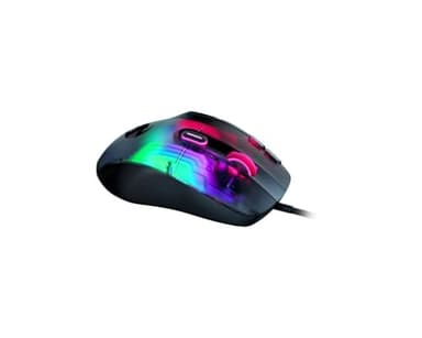 Roccat Kone XP - Gaming-Maus mit 3D-Beleuchtung und optischem Sensor mit 19.000DPI, Krystal 4D-Mausrad, Multi-Button-Funktionalität und AIMO RGB-Beleuchtung, schwarz