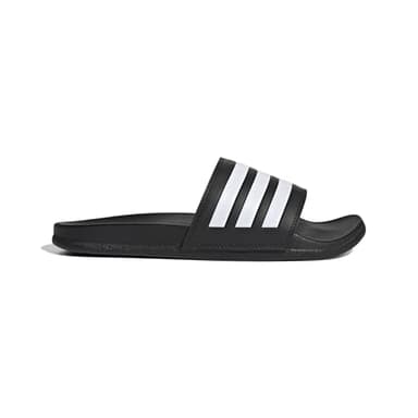 adidas Unisex Adilette Comfort Slides, Core Black / Cloud White, 44.5 EU