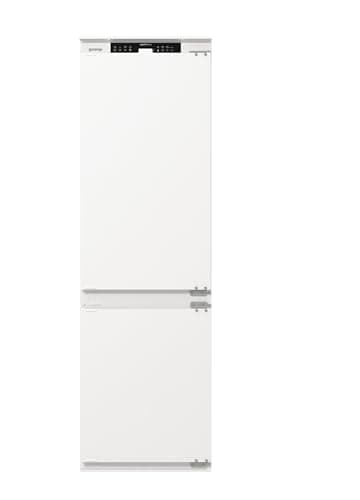 Gorenje NRKI517E41 Einbau-Kühl-Gefrierkombination/178er Nische/Schlepptürscharnier/EEK:E/NoFrost DualAdvance/252L/AdaptTech/SuperCool/ConvertActive/EcoMode/HxBxT:177,2x54x54,5cm/Weiß