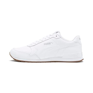 PUMA Unisex ST Runner v2 Full L Low-Top Trainer, Puma White-Gray Violet, 37 EU