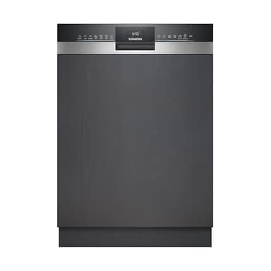 Siemens SN53ES28AE iQ300, Teilintegrierter Geschirrspüler, 60 cm, Made in Germany, bis zu 3-mal schneller spülen, automatische Türöffnung nach Spülende, smartStart, flex Körbe, Gebürsteter Stahl