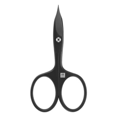 ZWILLING Kombi Nagelschere (Schere für Nägel und Nagelhaut, gebogene Schneide und feine Spitze für präzisen Schnitt), Premium, Schwarz, 90 mm