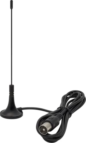 Megasat M90 – DVB-T2 Antenne (Passive Antenne, Magnetfuß, 1,50 m Kabellänge) – Schwarz