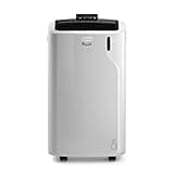 De'Longhi Pinguino PAC EM93 Silent, Mobile Klimaanlage für Räume bis zu 90 m³, 10.500 BTU/h, 2,6 kW, 63 dB, Entfeuchtungsfunktion, Energieklasse A, 24h-Timer, Weiß