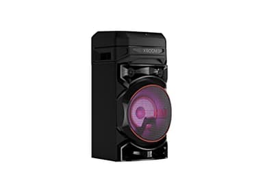LG XBOOM RNC5, 2-Wege-Soundsystem mit 3 Lautsprechern (Karaoke- & DJ-Funktionen, Beleuchtung), Schwarz [Modelljahr 2023]