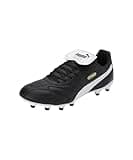 PUMA Unisex King Top Fg/Ag Soccer Shoe, Black White Gold, 43 EU