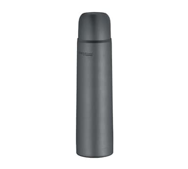 THERMOcafé by THERMOS TC BEVERAGE BOTTLE graphite grey mat 0,70l, Thermosflasche mit Becher aus Edelstahl, 12h heiß & 24h kalt, Auslaufsicher, für Schule, Unterwegs & Büro