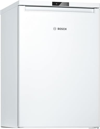 Bosch GTV15NWEB Serie 2 Mini-Gefrierschrank 85 x 56, 83 L, Super Gefrieren für schnelles Einfrieren von frischen Lebensmitteln, 39 dB leise trotz, Tür-Alarm und elektrische Temperatursteuerung, Weiß