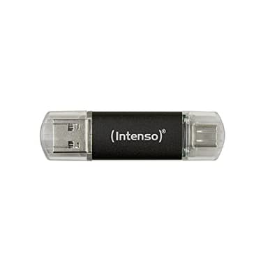 Intenso Twist Line 512 GB, Dual USB-Stick 3.2 Gen 1x1, USB-C und USB-A, 70MB/s, Anthrazit