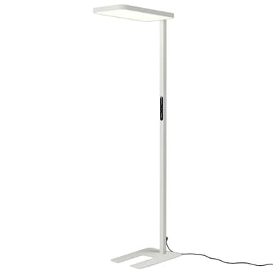 FeinTech LT920 LED Büro Stehlampe 100W Dimmbar 40W Down + 60W Up, UGR < 16, Ra > 98 und RG0 Vollspektrum Augenschutz LED Standleuchte, 8400 Lumen Tageslicht Bürolampe 4000K
