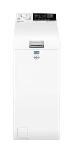 Electrolux 700 Waschmaschine mit Toplader, 7 kg, EW7T337A, Klasse A, SteamCare-Technologie und SensiCare-Technologie, LED-Display mit Touch-Control, Drehzahl 1251, 600 x 400 x 890 mm, Weiß