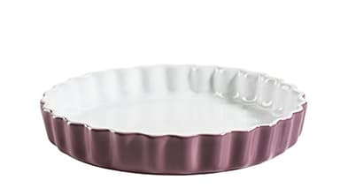 MÄSER 931981 Kitchen Time, Tarteform, Quicheform, Obstkuchenform, kratz- und schnittfest, runde Backform mit Wellenrand, Ø 27 cm, Keramik, Berry