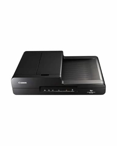 Canon DR-F120 imageFORMULA Flachbett- und Duplex Einzugsscanner (DIN-A4, Farbe, 2.400 DPI, 50 Blatt ADF, 20 Seiten/Min, PDF durchsuchbar, OCR, Software, Twain, schwarz)