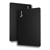 SUHSAI Tragbare Externe Festplatte, USB 2.0, HDD-Speicherlaufwerk, 500 GB, ultraschlanke Hochgeschwindigkeits-Datenübertragungsfestplatte, kompatibel mit PC, Mac, Windows-Desktop (schwarz)