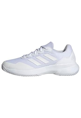 Adidas Damen Gamecourt 2.0 Tennis Shoes, Silver Metallic/Cloud White, 38 2/3 EU