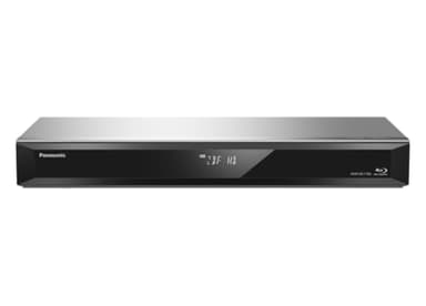 Panasonic DMR-BCT765AG Blu-Ray Player und Recorder mit Twin HD DVB-C Tuner, 500 GB Festplatte, 4K Upscaling, Ultra HD, Simultanaufnahme, Smart Ready, Silber
