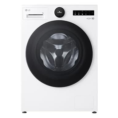 LG F4WX808YC, Waschmaschine, Frontlader, 8 kg, 1350 U/Min, AI DD, Steam, Inverter Direct Drive, leise und effizient, Weiß [Energieklasse A]