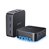 Blackview MP80 Mini PC 16GB LPDDR5 RAM 512GB M.2 SSD, Intel 12 Gen Alder Lake N95(bis zu 3,4GHz) Mini Computer, 4K UHD Desktop PC, DREI HDMI, Gigabit Ethernet, 5G WiFi, BT, für Business/Heimkino