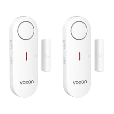 VOXON Türalarm, Fensteralarm Einbruchschutz, 2-in-1 Alarm/Türgong, 3-stufiger Lautstärkeregler, Alarmanlage Tür- und Fenstersensoren mit Sirene für Pool, Haus, Geschäft, Garage, Wohnung (2Pcs)