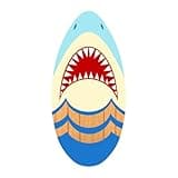 rockible Skimboard Board Holz Skim Board Surf Board für Jungen Mädchen Teens Kinder, Haigesicht