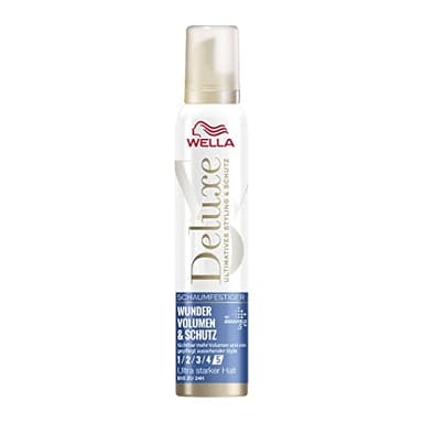 WELLA Deluxe Schaumfestiger Wunder Volumen und Schutz ultra stark, 200 ml