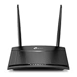 TP-Link TL-MR100 LTE Router, 4G Router unterstützt SIM Karten, 4G Cat4 bis zu 150 Mbit/s, WLAN 2.4GHz N300, 2x 100 Mbps Ports, Plug and Play, bis zu 32 Geräte, Kindersicherung, Gast-Netzwerk