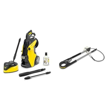 Kärcher Hochdruckreiniger K 7 Premium Power Home & TLA 4 Teleskopstrahlrohr, einfache Reinigung von Fassaden