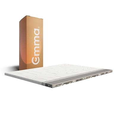 Emma Premium Topper 180x200 cm, Atmungsaktiver Matratzentopper, Memory-Schaum, Waschbarer Bezug bei 40°C, Premium-Originalcover, 9 cm Höhe, 100% Polyester, Reißverschluss
