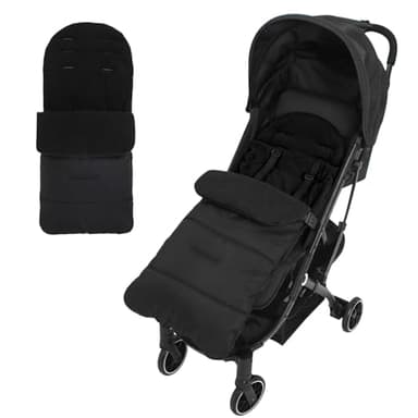 Geoyien fußsack kinderwagen, fußsack, fusssack kinderwagen baby, winterfußsack kinderwagen, Kinder Winterfußsack 80cm, Universal Fusssack für Kinderwagen Sportsitz Babyschale (schwarz)