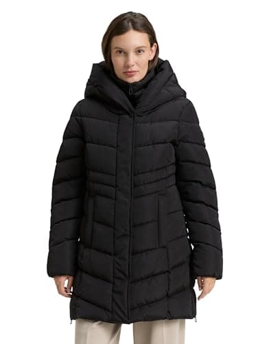 TOM TAILOR Damen Puffer-Mantel im 2-in-1-Look