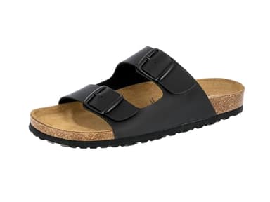 Lico Herren Bioline Man Pantoletten, Schwarz, 47 EU