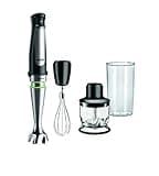 Braun MultiQuick 7 MQ 7025X – 3-in-1 Stabmixer mit 350 ml Zerkleinerer & Schneebesen, stufenlose Geschwindigkeitseinstellung, 1000 W, Schwarz