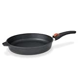 SKK 53214 Series 7 Bratpfanne – Energiesparende Aluguss-Pfanne mit abnehmbarem Griff, PFOA-frei, induktionsgeeignet, backofenfest – 6 cm hoher Rand, Ø 32 cm