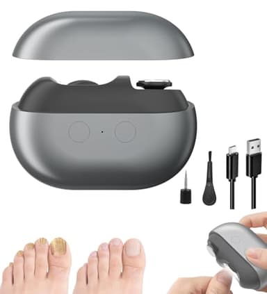 Elektrische Nagelknipser – 2026 Smart Nagelknipser Für Senioren, Elektrischer Nagelknipser Mit Led-Licht, Schmerzloser Zehennagelschneider Für Dicke Nägel, Arthritis, Sehbehinderung (Grau)