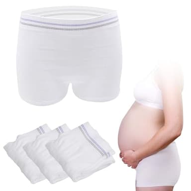 HANSILK Damen Underwear, White-3pack, XL EU