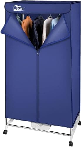 Uten Wäschetrockner Elektrisch Tragbarer Kleiderschrank Warmlufttrockner Doppel Schicht Design Große Kapazität 1500W für Apartment