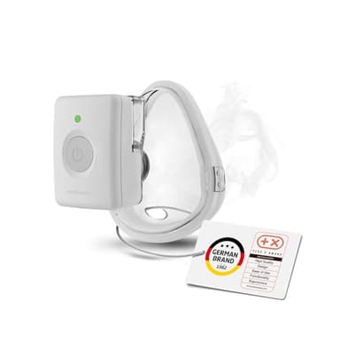 Medisana IN 700 Inhalator mit Akku, tragbar & kabellos für freihändiges Inhalieren, Vernebler Inhaliergerät mit Mesh Technologie, Inhalationsgerät mit Mundstück & Maske bei Erkältungen, Asthma