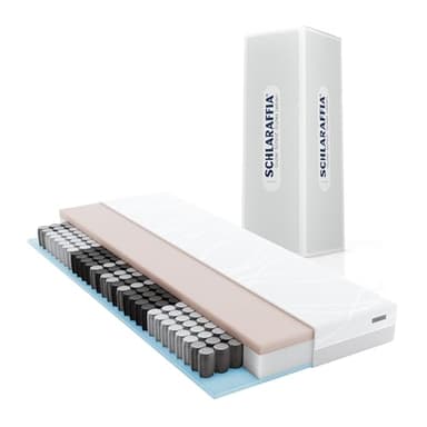 Schlaraffia myNap TFK-Matratze, 140x200cm: Premium-Qualität für hohen Schlafkomfort, 7-Zonen-Komfort, Härtestufe mittel, Taschenfederkern, atmungsaktiv, TÜV Rheinland Qualität, Oeko-TEX Standard 100