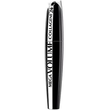 L'Oréal Paris Mega Volume Collagene 24h Mascara, schwarz - Wimperntusche für mega voluminöse Wimpern - 1er Pack (1 x 9 ml)
