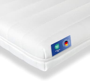 Träumegut24-10cm Ergonomische Kaltschaum Matratzenauflage Matratzentopper Matratzenschoner Topper - Härtegrad H2 & H3 (140 x 200 cm)