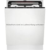 AEG Vollintegrierter Geschirrspüler 60 cm, Spülmaschine Serie 5000: AirDry Kein Nachtrocknen, Energieklasse B, Besteckschublade, personalisierte Zeit-Steuerung, 44 dB, Wasserstopp, 14 MG, FSE7572AP