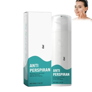 Antitranspirant Gel gegen Schwitzige Hände, Schweiß Füße und Schwitzen im Gesicht | gegen achselgeruch | gegen Starkes Schwitzen am Kopf | Wirkt Effektiv gegen Schwitzen, Reduziert Anti-Schweiß (1)