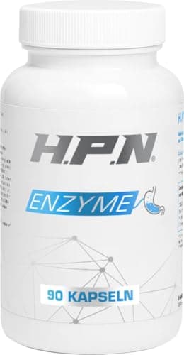 H.P.N - Enzyme Komplex | Mit Digezyme®, Artischocke, Ingwer & Papaya zur Unterstützung der Verdauung von Kohlenhydraten, Fetten & Eiweißen - 90 Kapseln