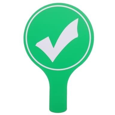 STOBAZA 4stücke Antwortpaddel Für Unterricht Wiederverwendbares Abstimmungsschild Für Lehrer Und Schüler Für Klassenzimmeraktivitäten Bewertung Und Informelle Tests Beidseitig Aus