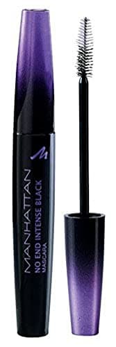 Manhattan No End Mascara, Wimperntusche in Tiefschwarz für endlos lange Wimpern mit ultimativem Volumen, Farbe Intense Black 1010Z, 1 x 8ml