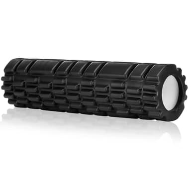 Kasanni Faszienrolle, Foam Roller Massage Roller zur Linderung von Muskelverspannungen und Druckentlastung im Rücken, an der Wirbelsäule und den Beinen Revitalisieren Sie Ihren Körper 30×8cm (Schwarz)