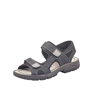 Rieker Herren - Sandaletten Schwarz, 45 EU